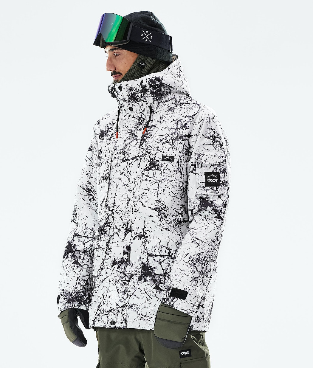 Dope Adept 2021 Snowboardjacke Herren Weiß Schwarz | ZF7465932