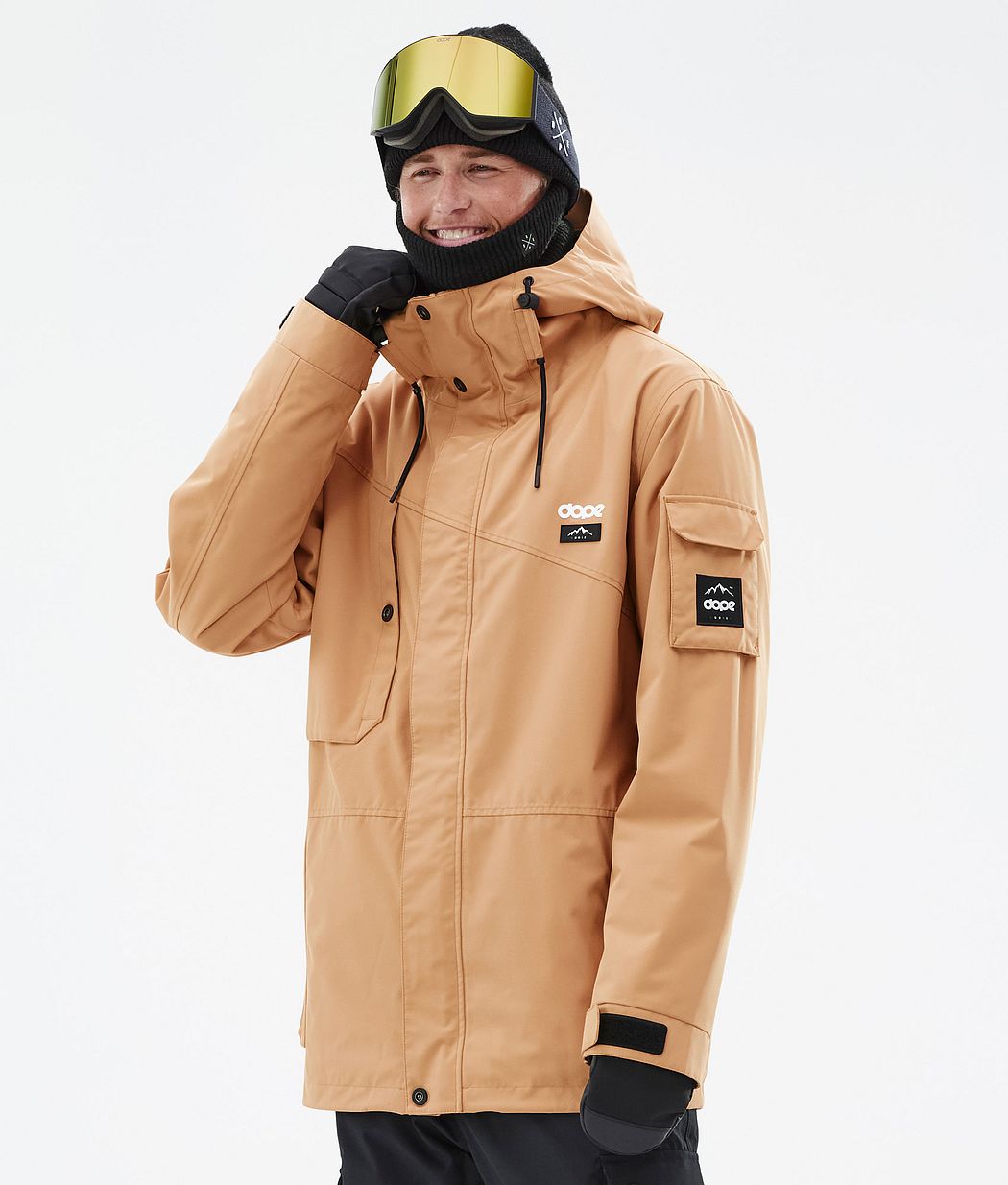 Dope Adept Snowboardjacke Herren Khaki Gelb | PG4937065