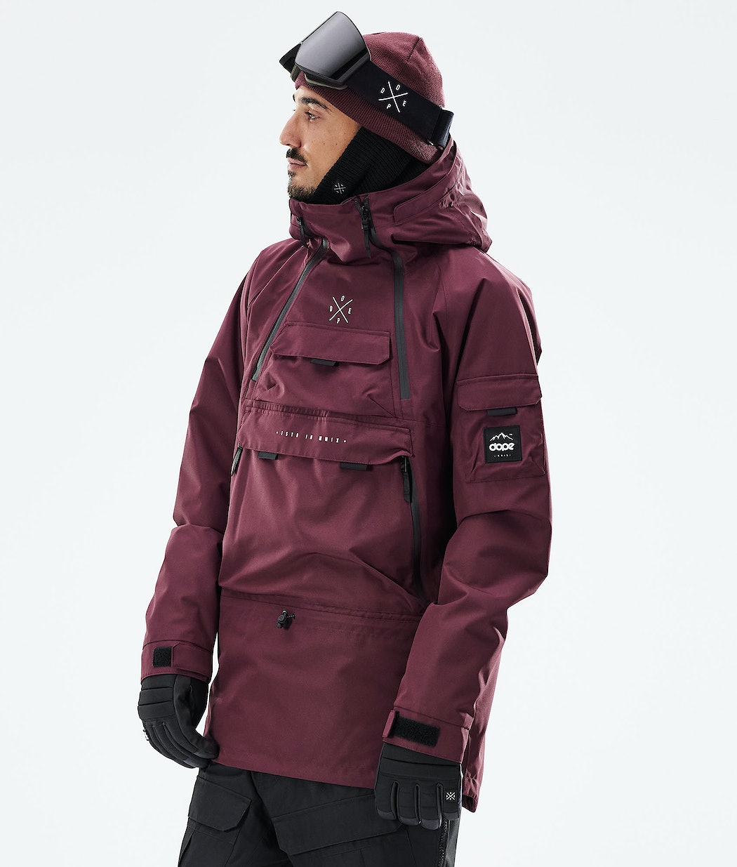 Dope Akin 2021 Snowboardjacke Herren Bordeaux | PA9370126