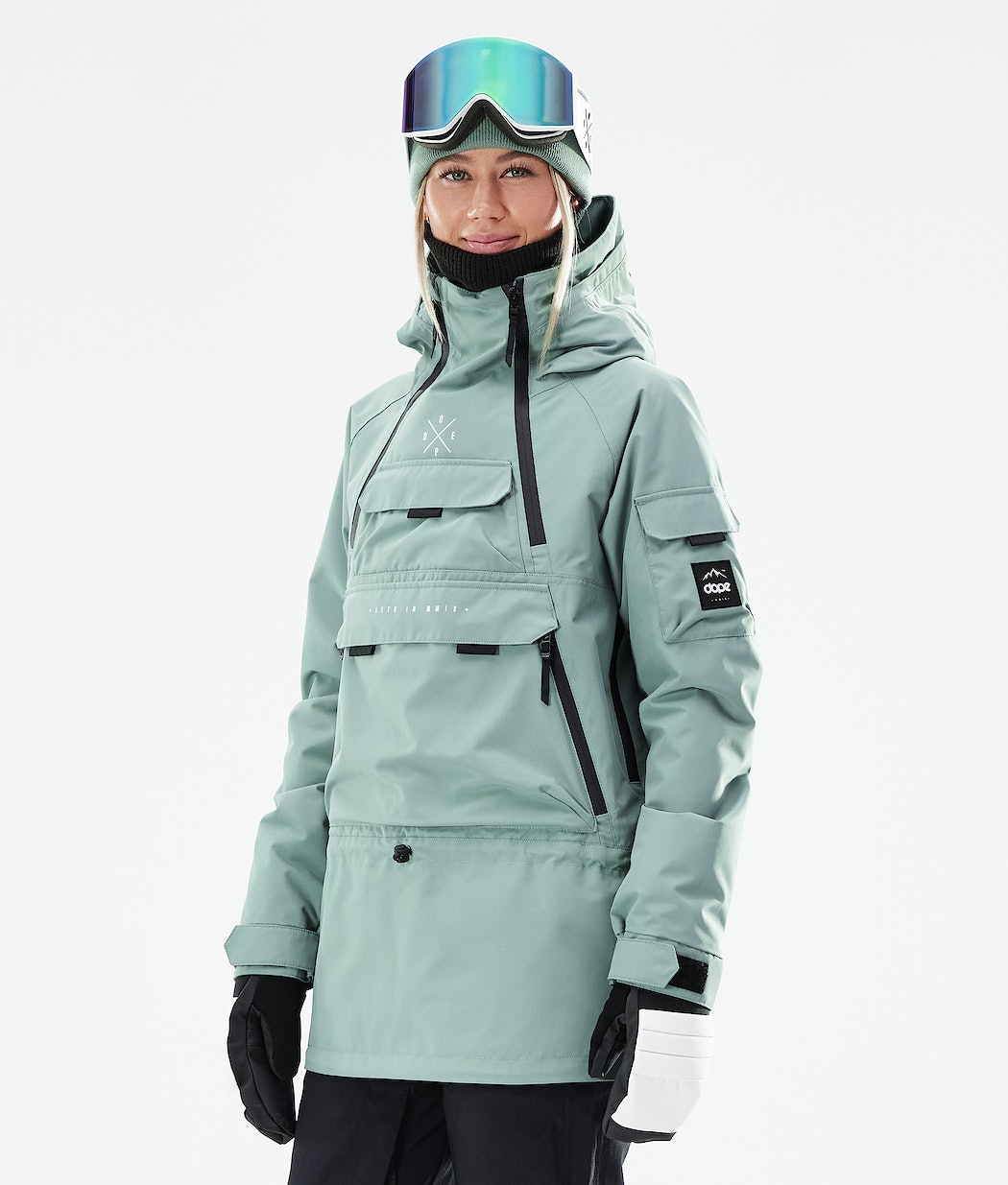 Dope Akin W 2021 Snowboardjacke Damen Grün | MZ7823154