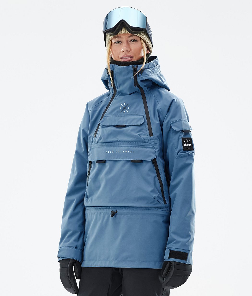 Dope Akin W Snowboardjacke Damen Blau Grau | HI8017532