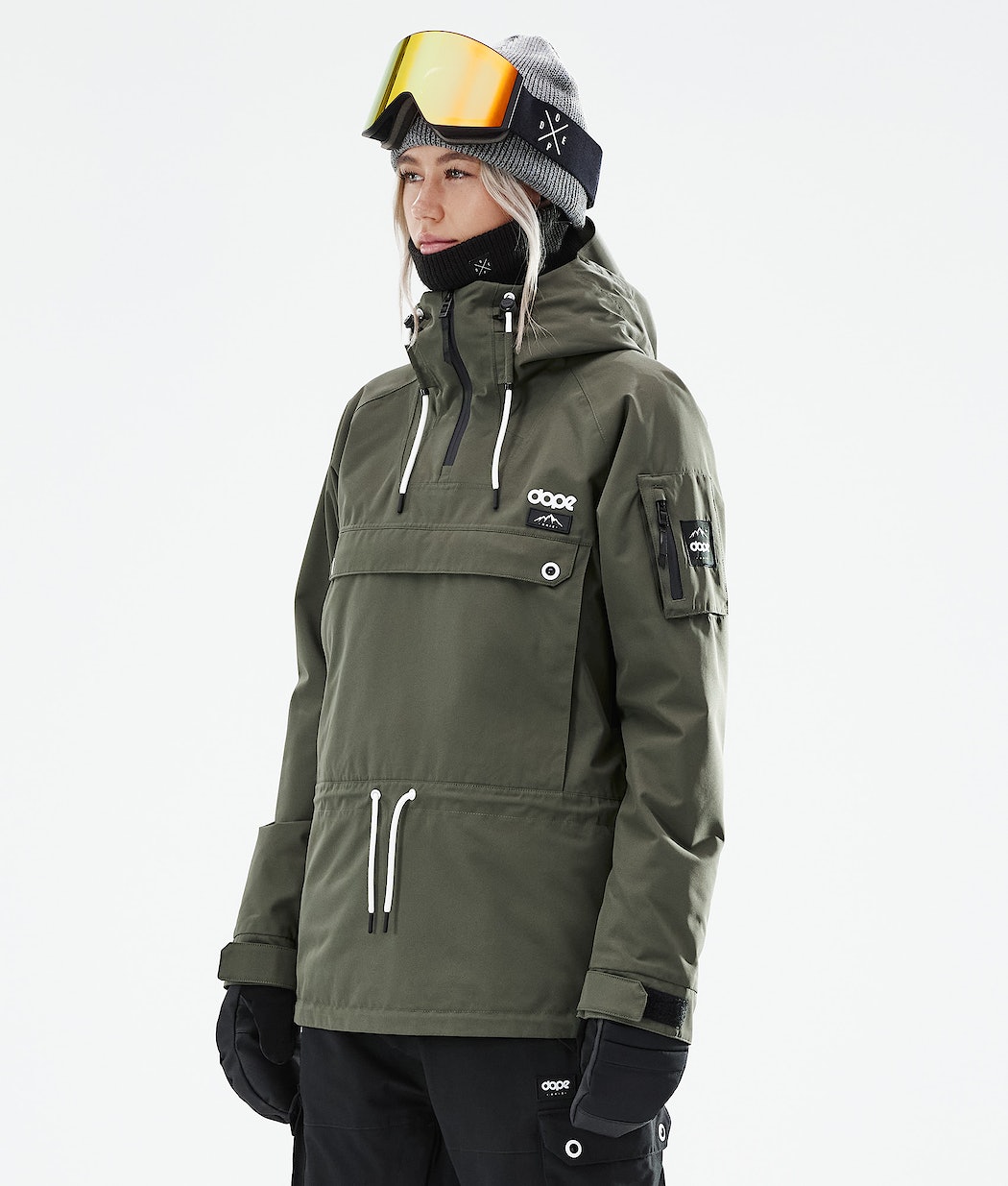 Dope Annok W 2021 Snowboardjacke Damen Olivgrün Grün | YH7023465