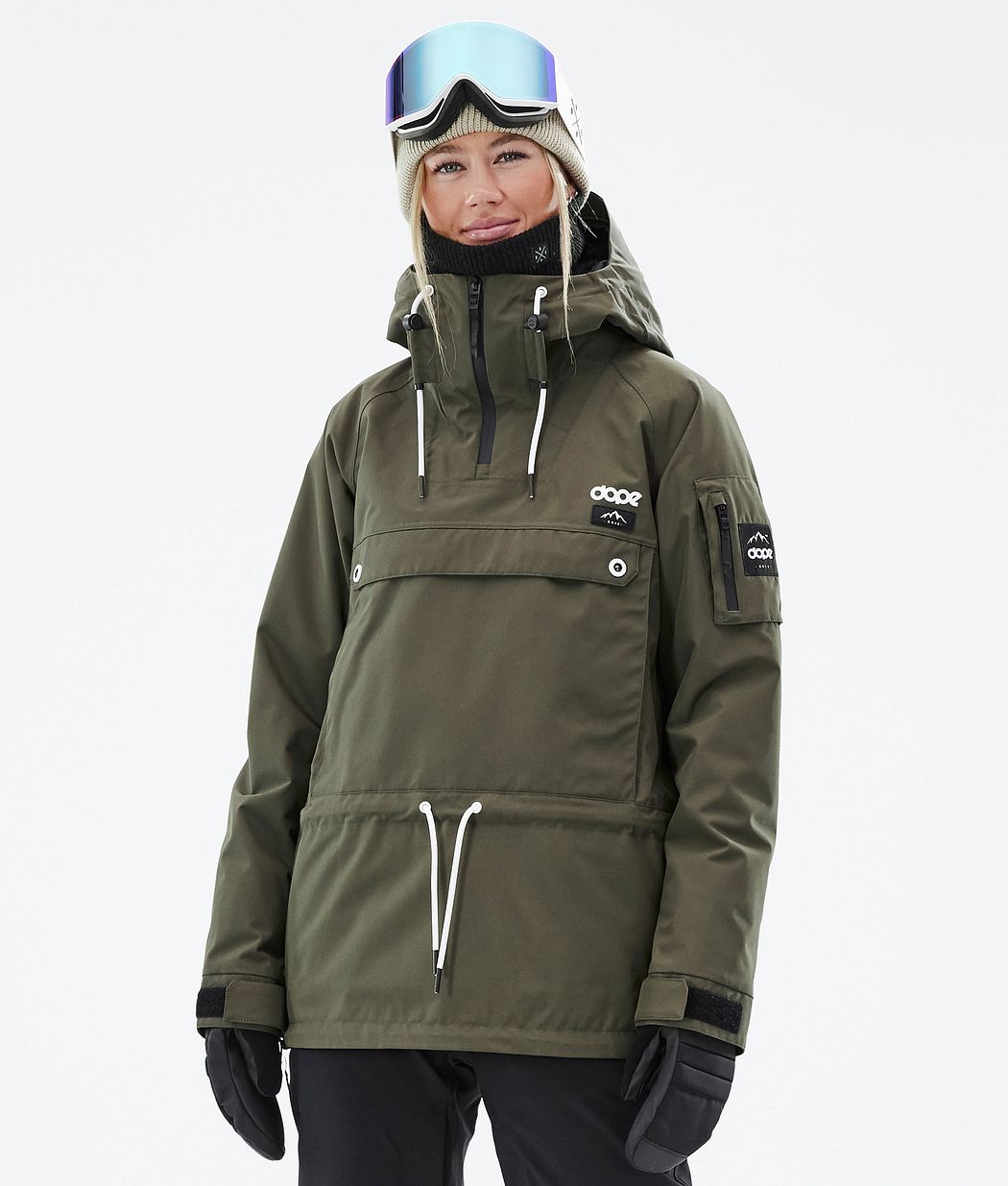 Dope Annok W Snowboardjacke Damen Olivgrün Grün | QY8260391