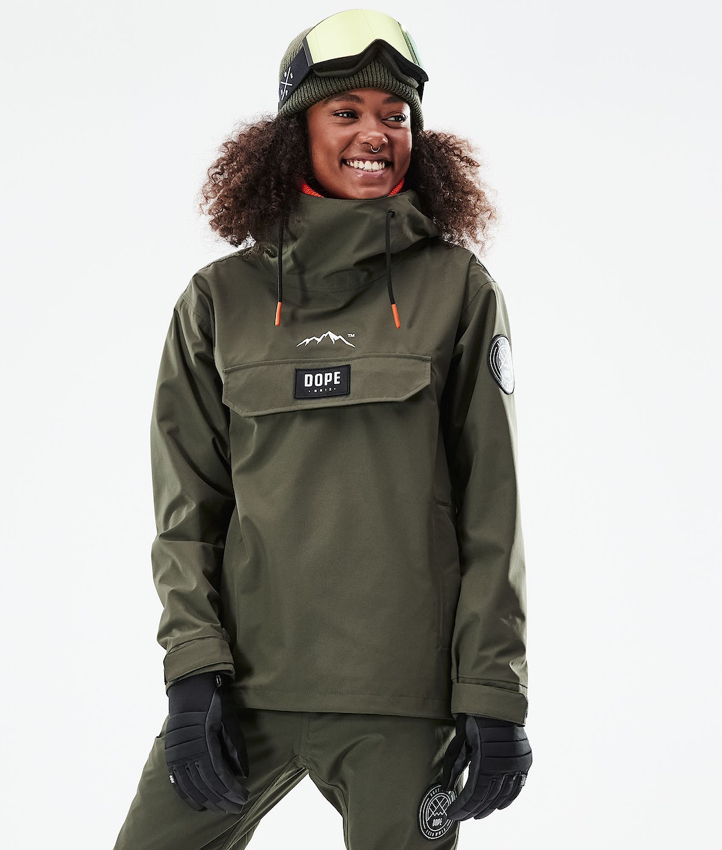Dope Blizzard W 2021 Snowboardjacke Damen Olivgrün Grün | OY2718954