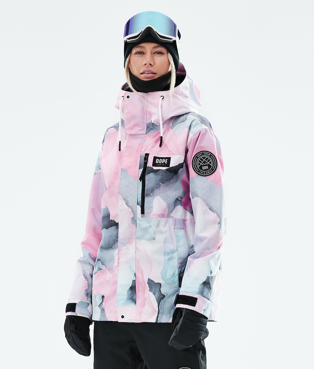 Dope Blizzard W Full Zip 2021 Snowboardjacke Damen Mehrfarbig Rosa | IB3859140