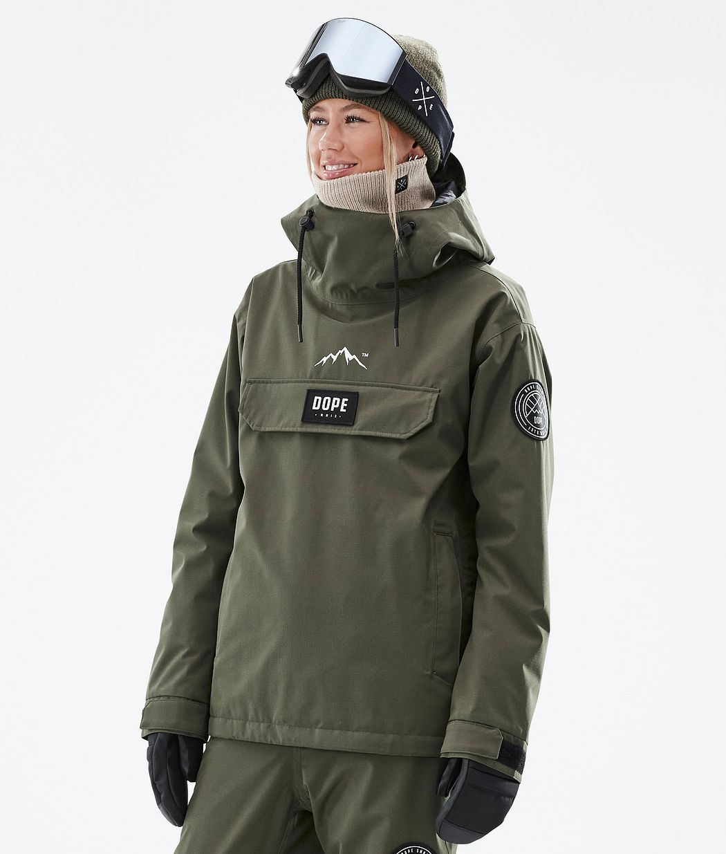 Dope Blizzard W Snowboardjacke Damen Olivgrün Grün | TR2086479