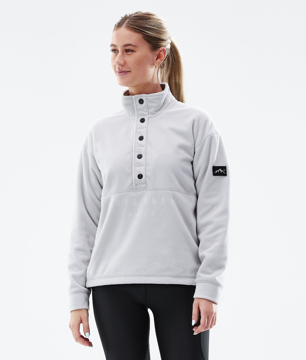 Dope Comfy W Fleecepullover Damen Hellgrau | MO5938210