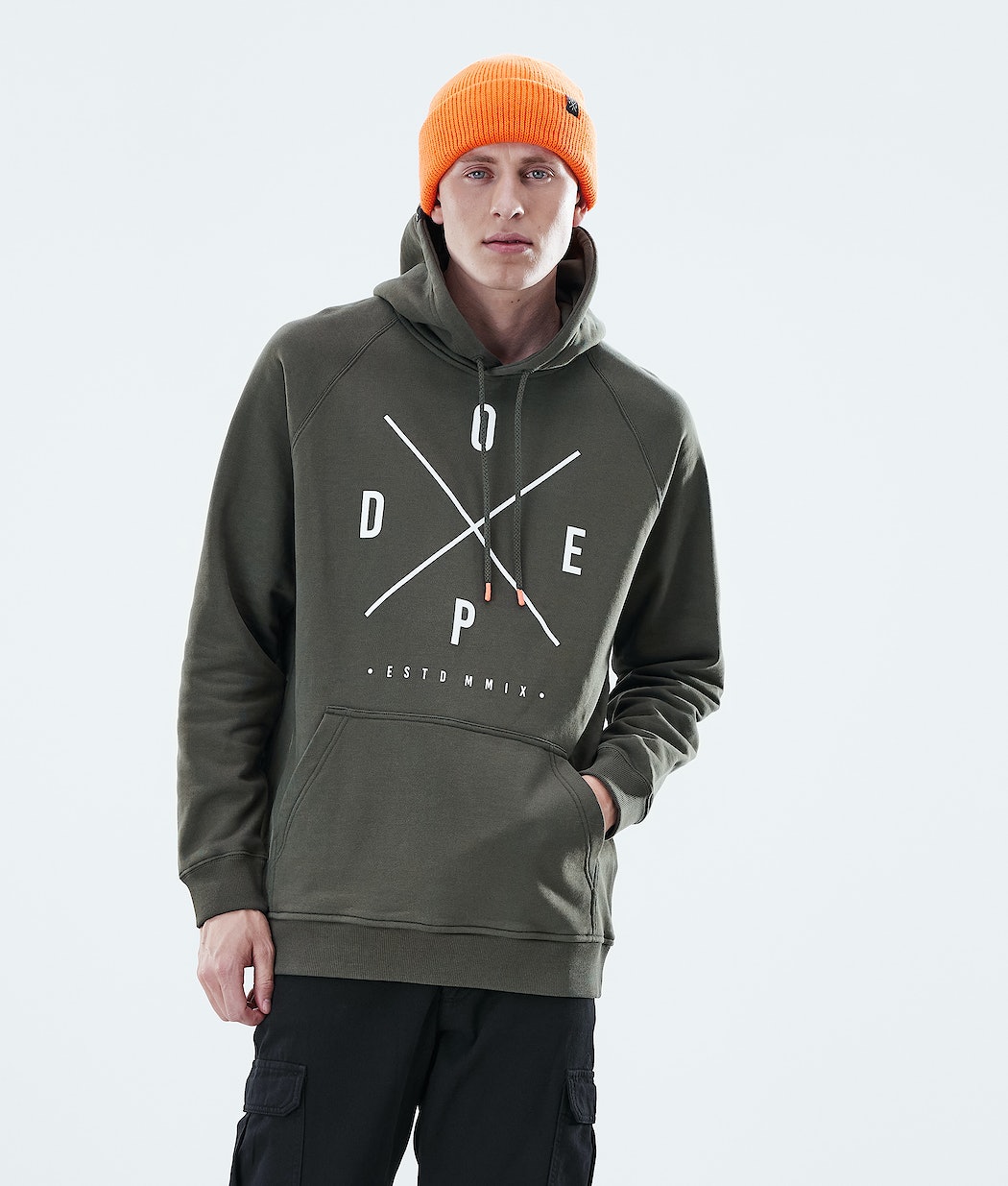 Dope Daily 2X-UP Hoodie Herren Olivgrün Grün | AU3140786