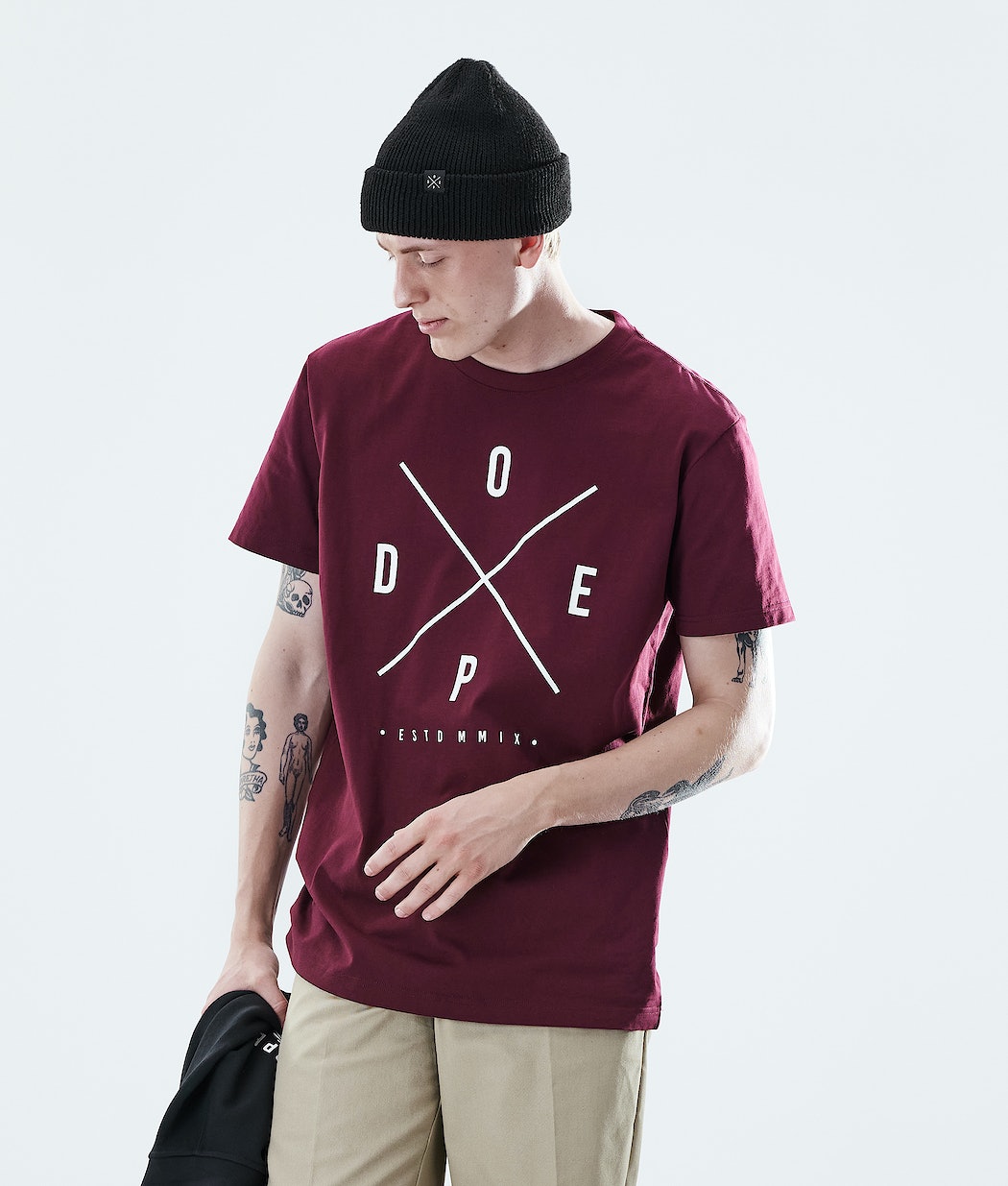 Dope Daily 2X-UP T-Shirts Herren Bordeaux | RJ0981537