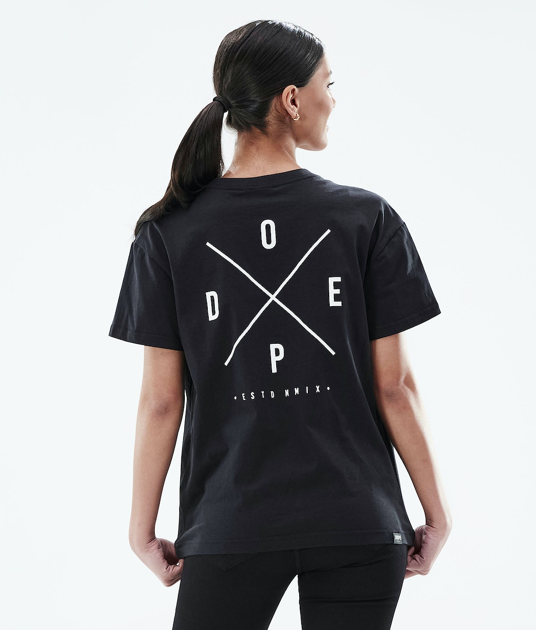 Dope Regular 2X-UP T-Shirts Damen Schwarz | CE8312495