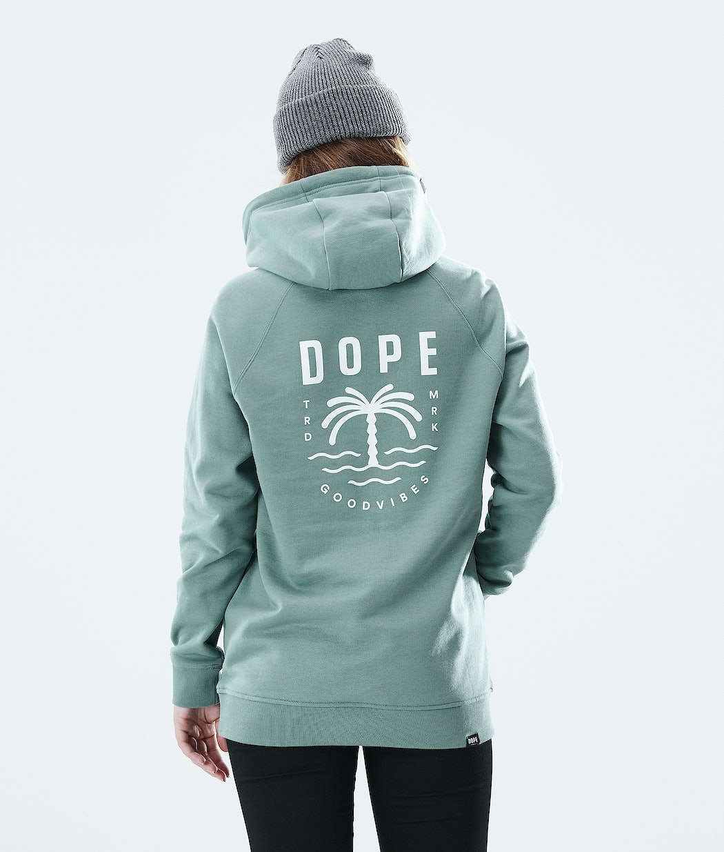 Dope Regular Palm Hoodie Damen Grün | EF6841059