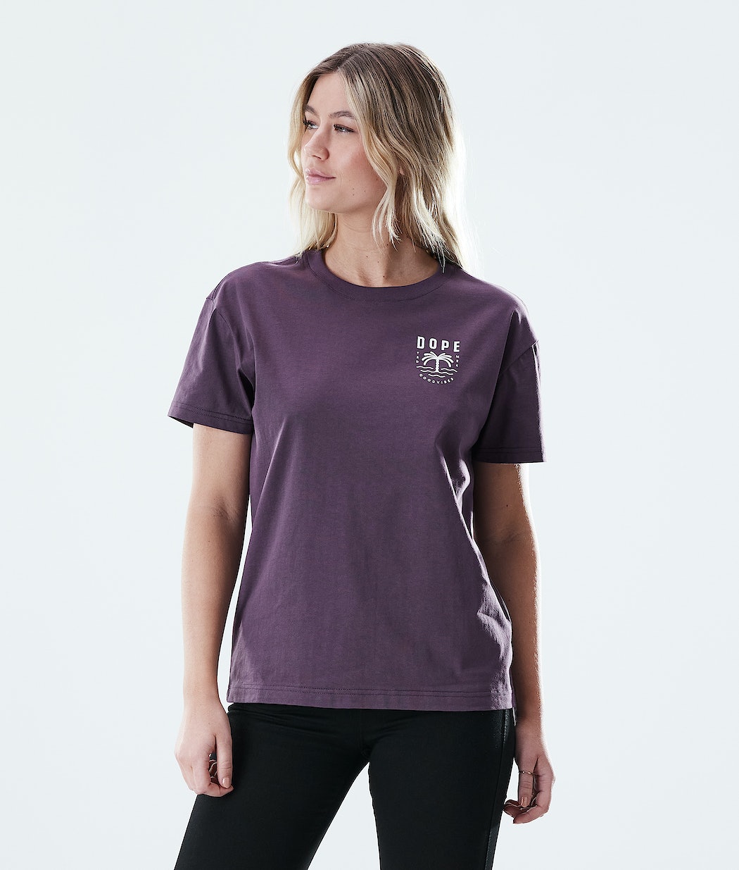 Dope Regular Palm T-Shirts Damen Lila | TJ8561709