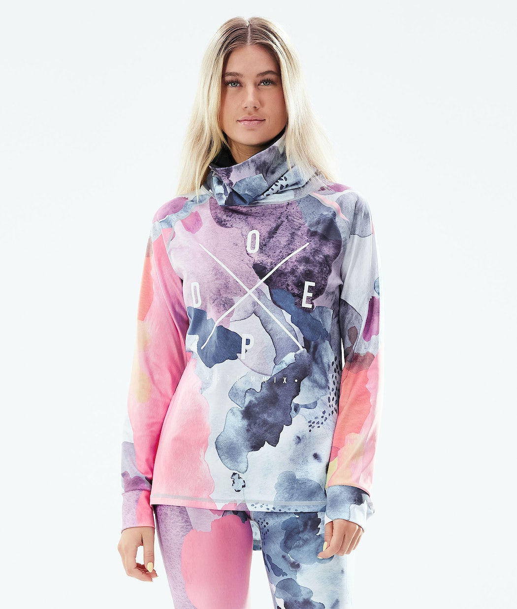 Dope Snuggle 2X-UP W Funktionsshirt Damen Mehrfarbig Rosa | DZ0428135