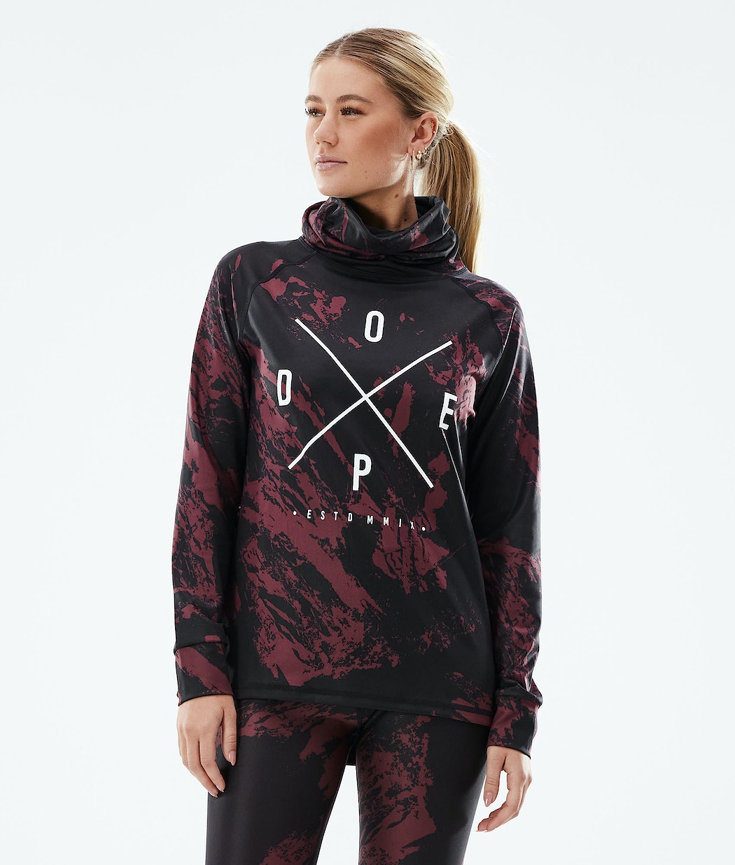 Dope Snuggle 2X-UP W Funktionsshirt Damen Bordeaux | HU6273140
