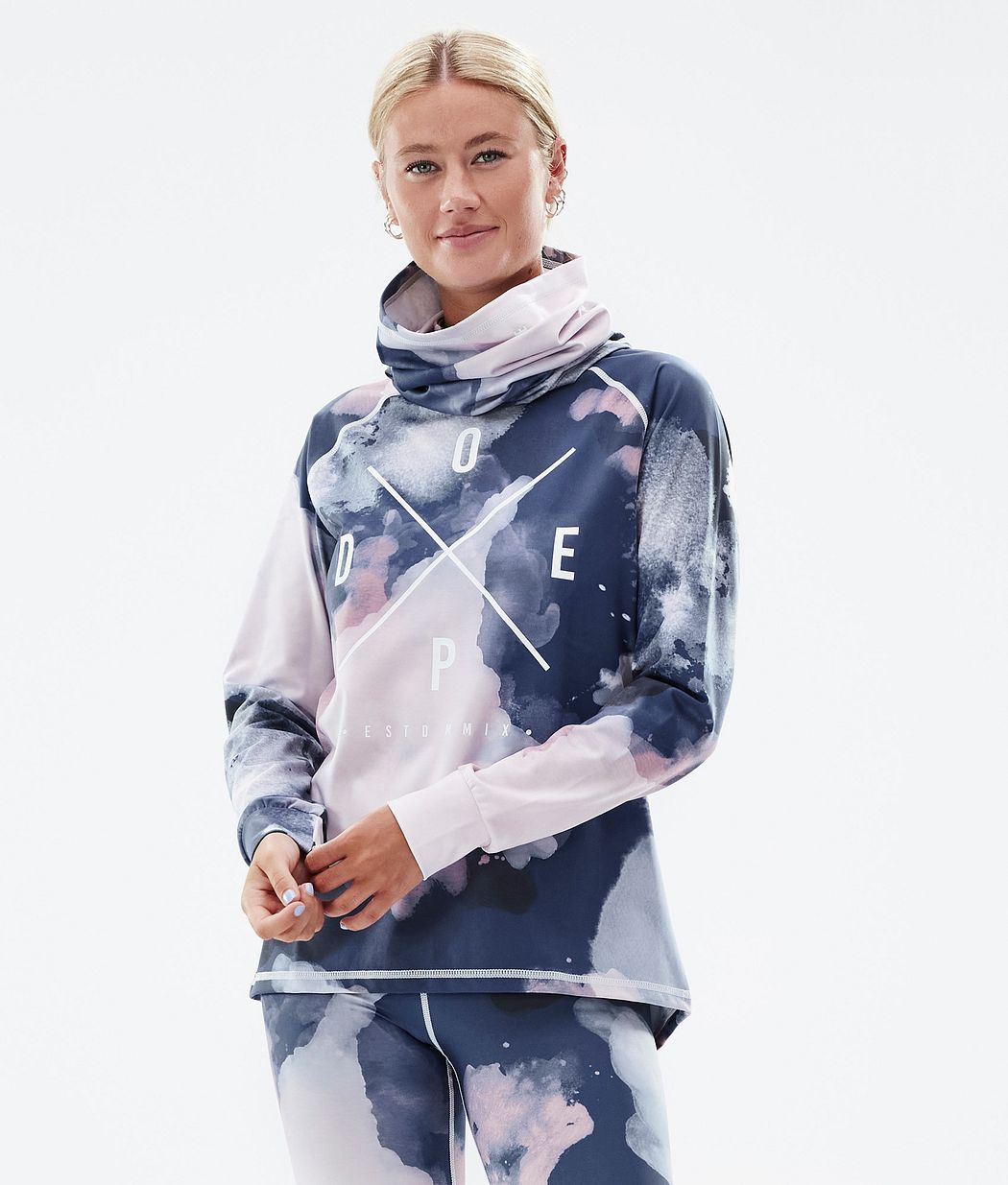 Dope Snuggle W Funktionsshirt Damen Mehrfarbig Navy | JG2361087
