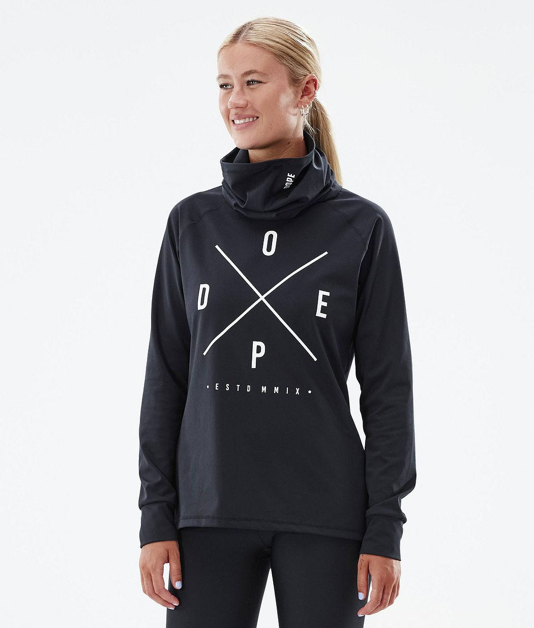 Dope Snuggle W Funktionsshirt Damen Schwarz | VU7125893