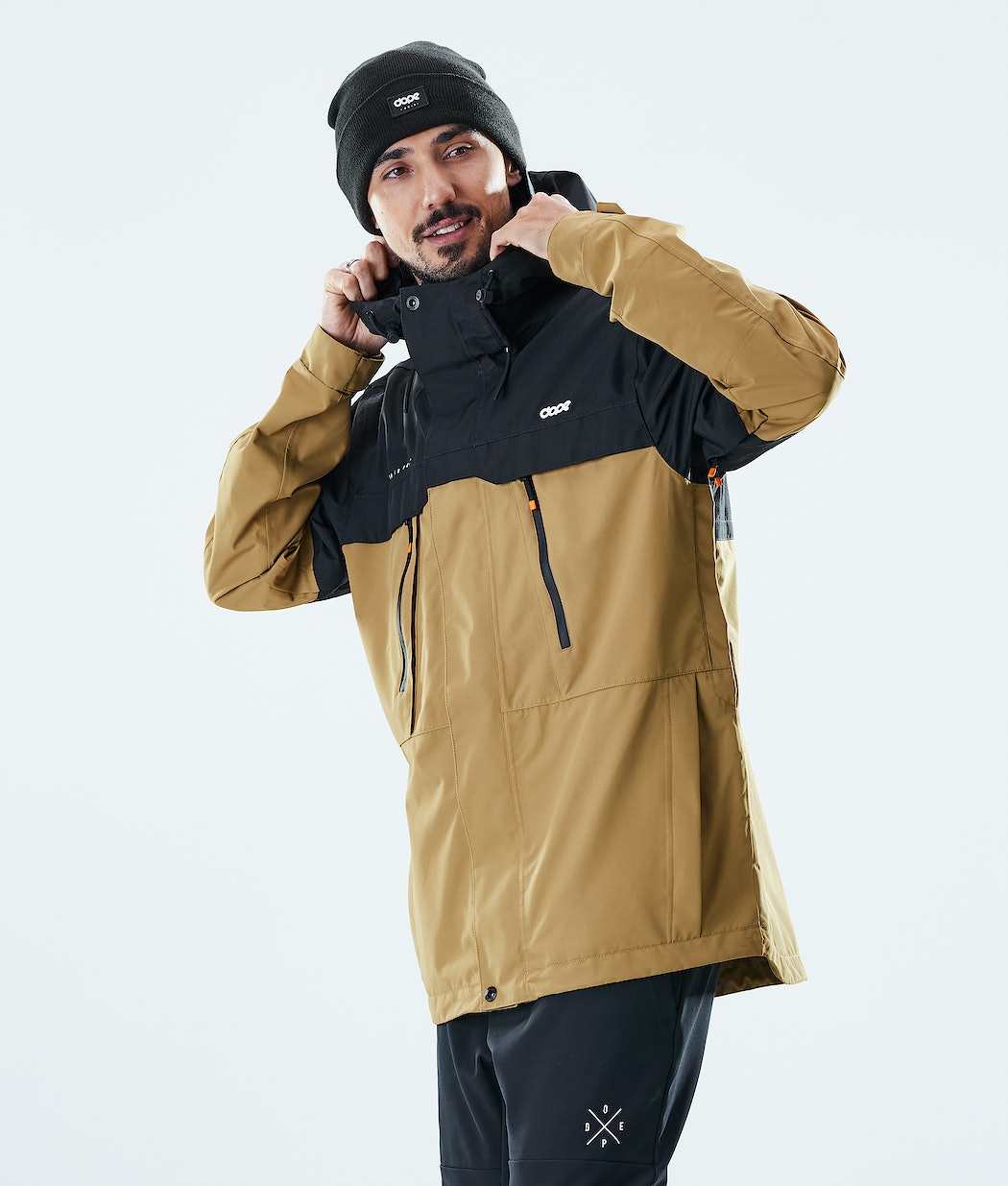 Dope Trekker Skijacke Herren Schwarz Gold | DL6204539