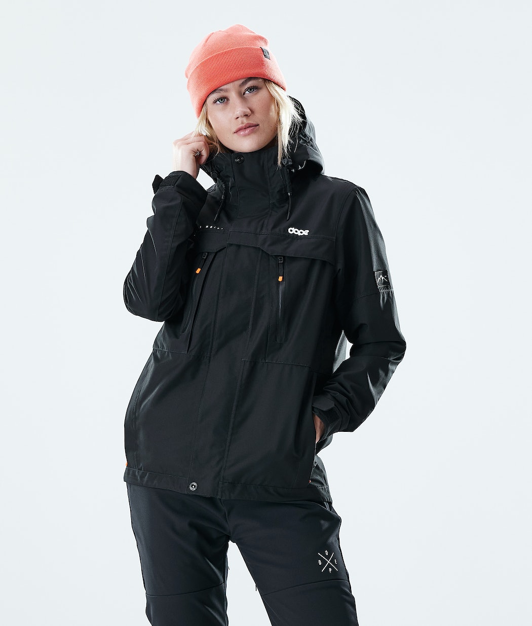 Dope Trekker W Skijacke Damen Schwarz | YK9183570