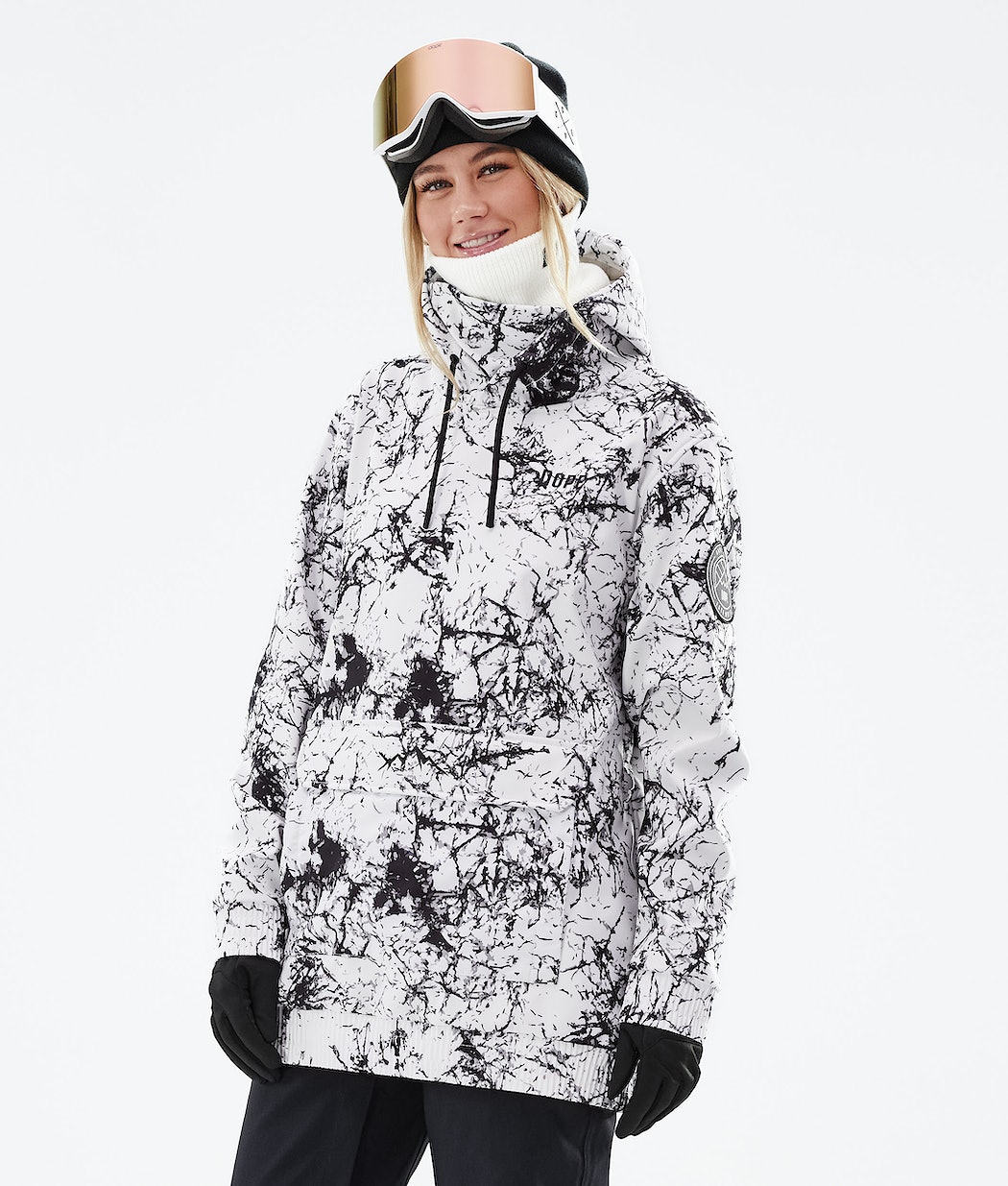 Dope Wylie Snowboardjacke Damen Weiß Schwarz | SE1673049