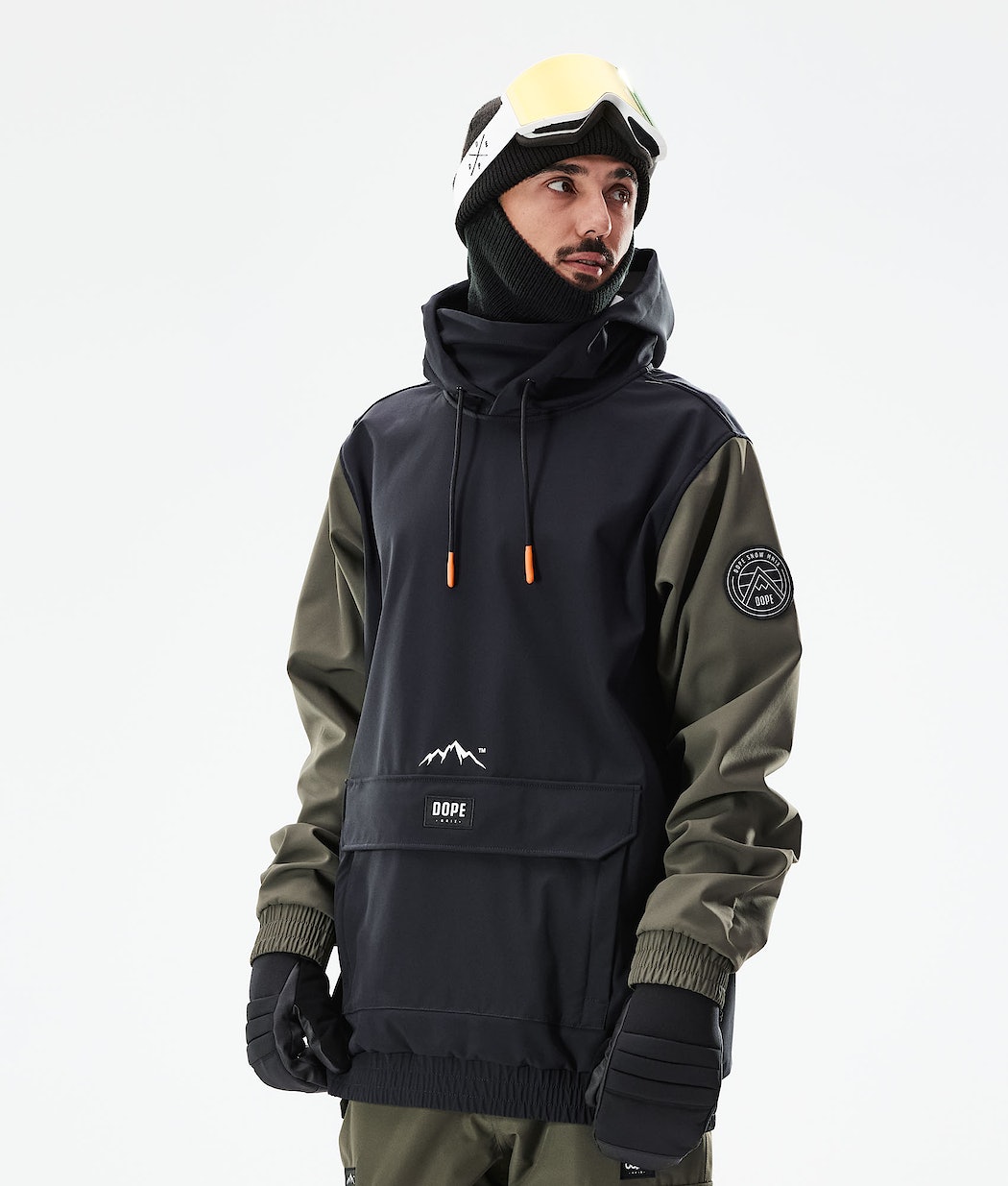 Dope Wylie Snowboardjacke Herren Schwarz Olivgrün Grün | GZ1968437