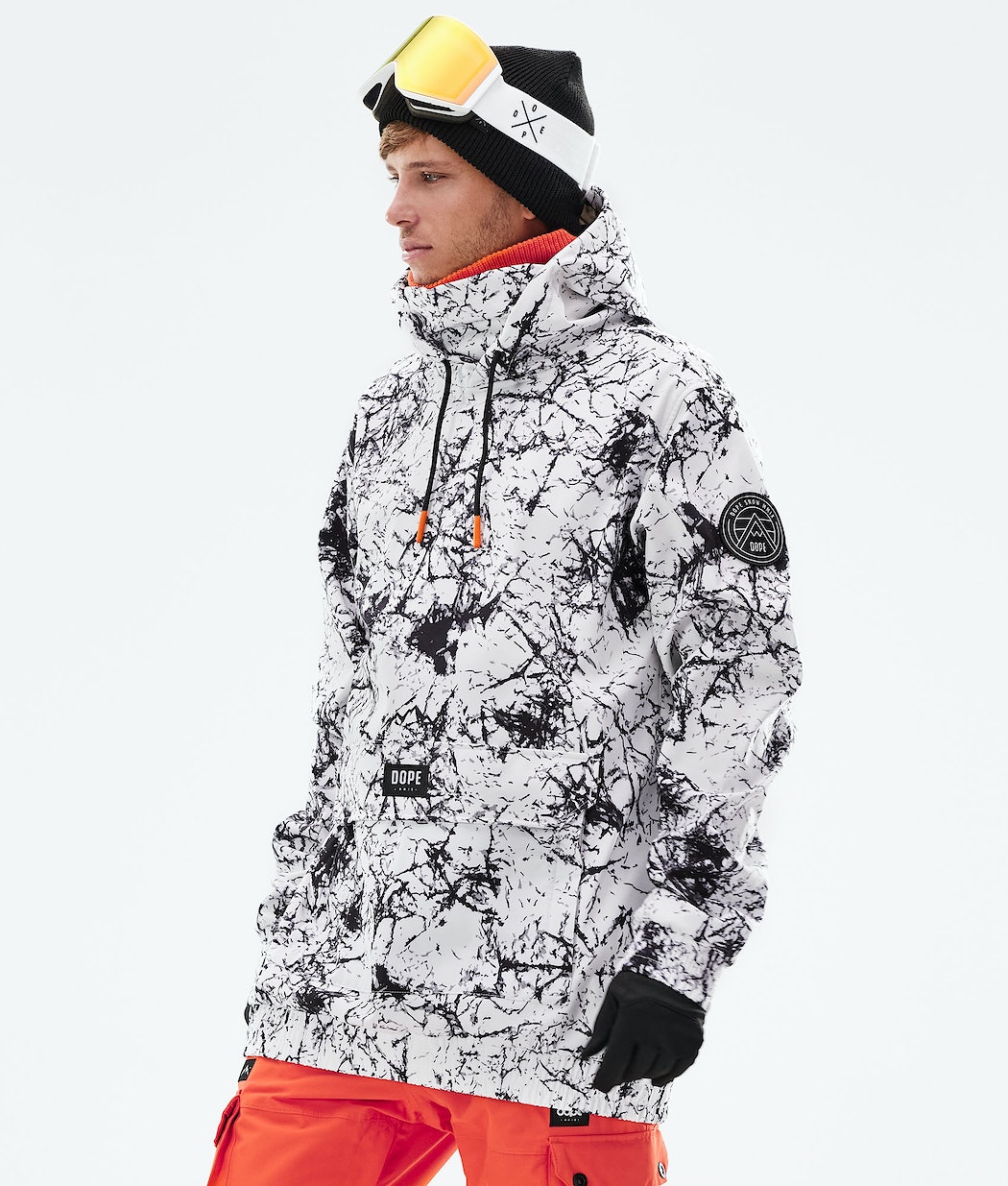Dope Wylie Snowboardjacke Herren Weiß Schwarz | AH8705236