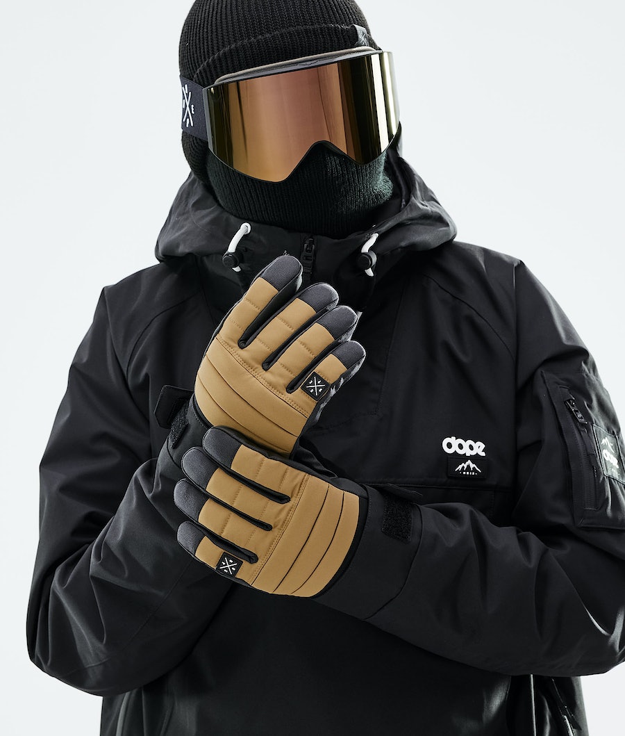 Dope Ace 2021 Skihandschuhe Damen Gold | FM0625174