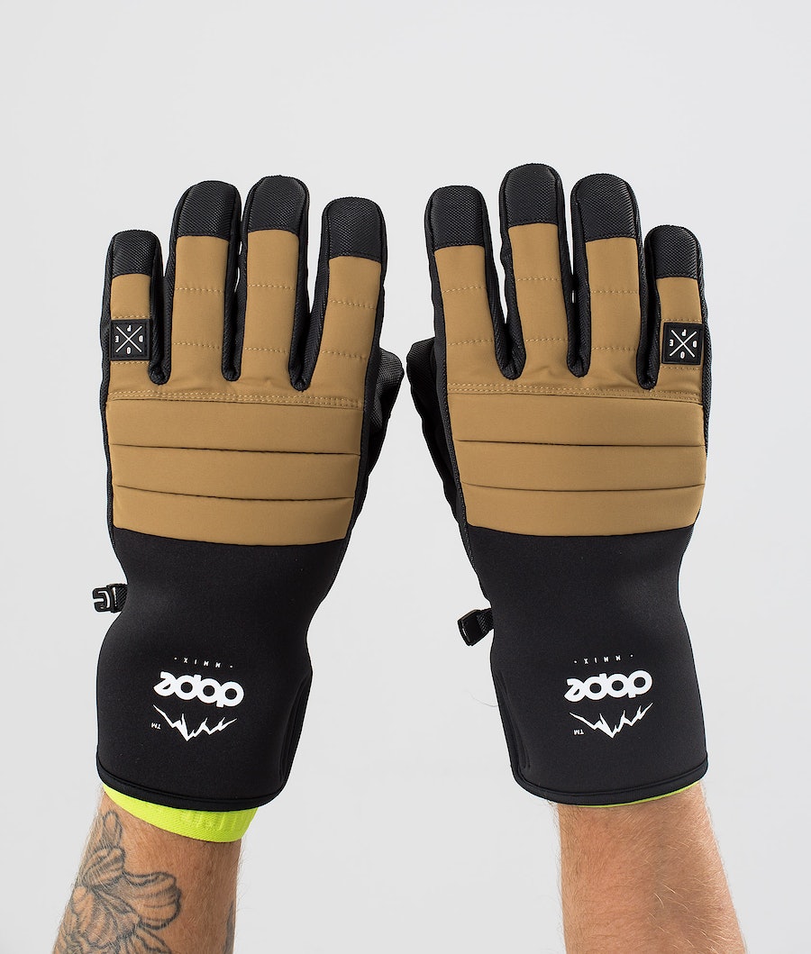 Dope Ace Skihandschuhe Damen Gold | CT6850912
