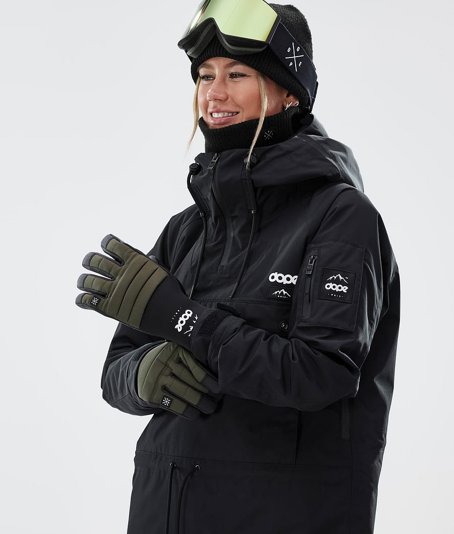 Dope Ace Skihandschuhe Damen Olivgrün Grün | NB8523607