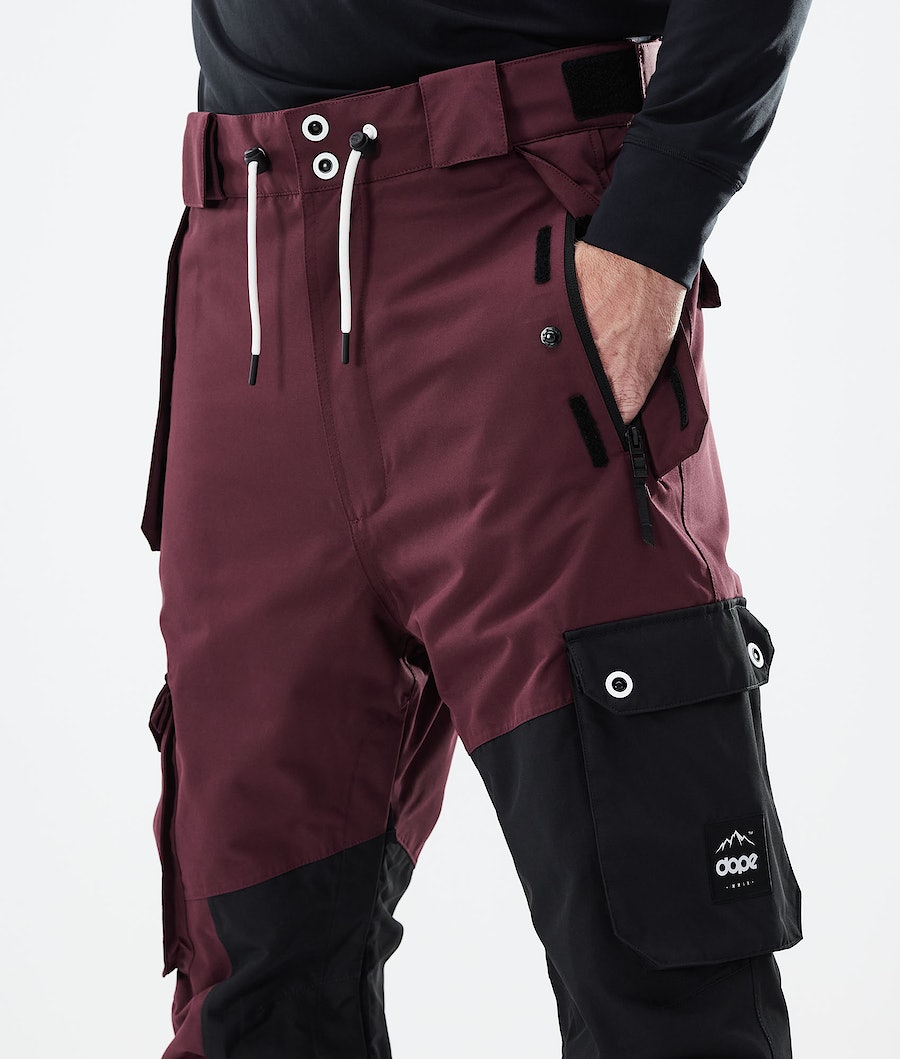 Dope Adept 2021 Snowboardhosen Herren Bordeaux Schwarz | FC5704892