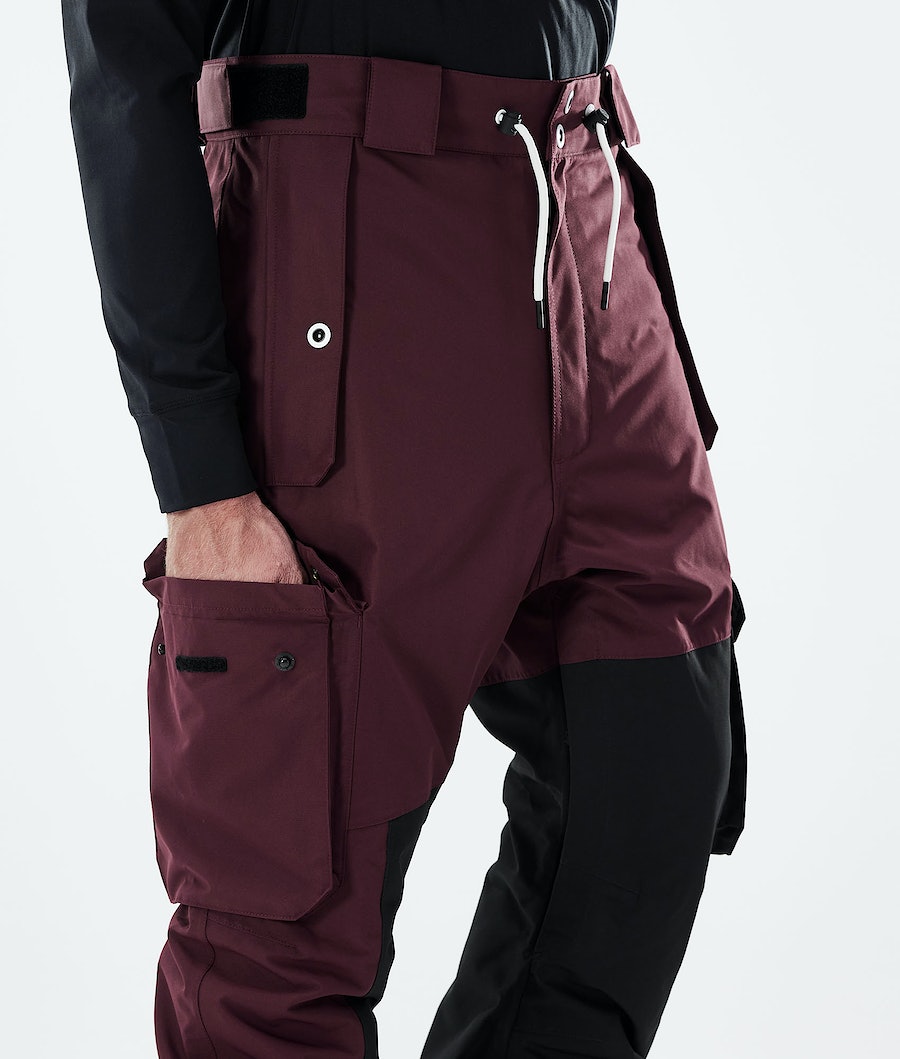 Dope Adept 2021 Snowboardhosen Herren Bordeaux Schwarz | FC5704892
