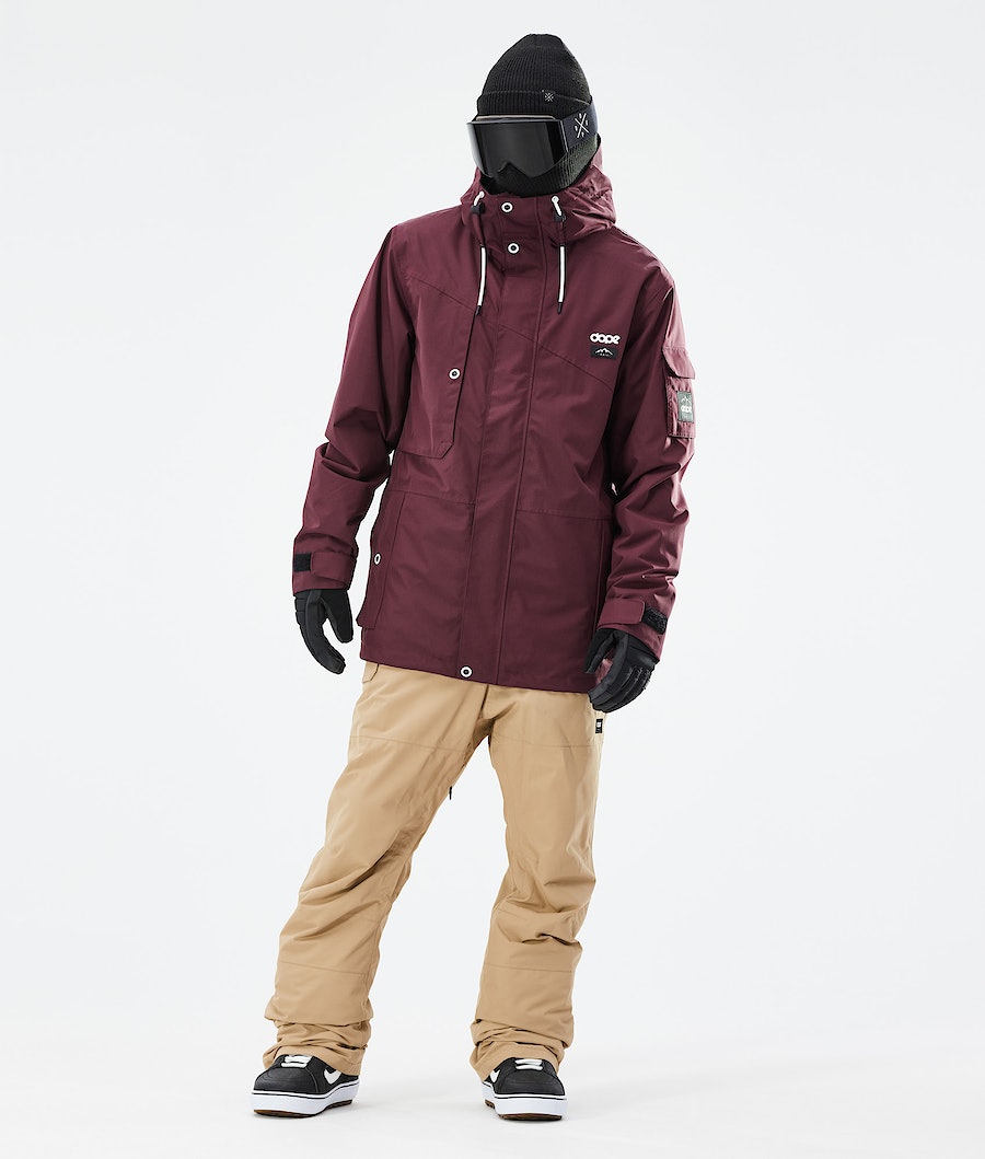 Dope Adept 2021 Snowboardjacke Herren Bordeaux | XU7405836