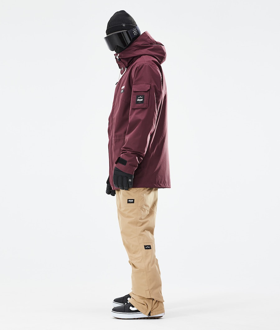 Dope Adept 2021 Snowboardjacke Herren Bordeaux | XU7405836