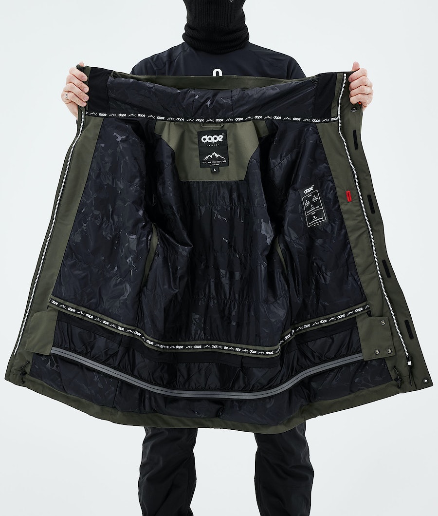 Dope Adept 2021 Snowboardjacke Herren Olivgrün Grün | KV7519468