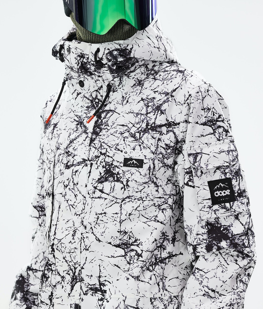 Dope Adept 2021 Snowboardjacke Herren Weiß Schwarz | ZF7465932