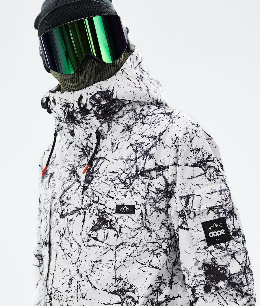 Dope Adept 2021 Snowboardjacke Herren Weiß Schwarz | ZF7465932