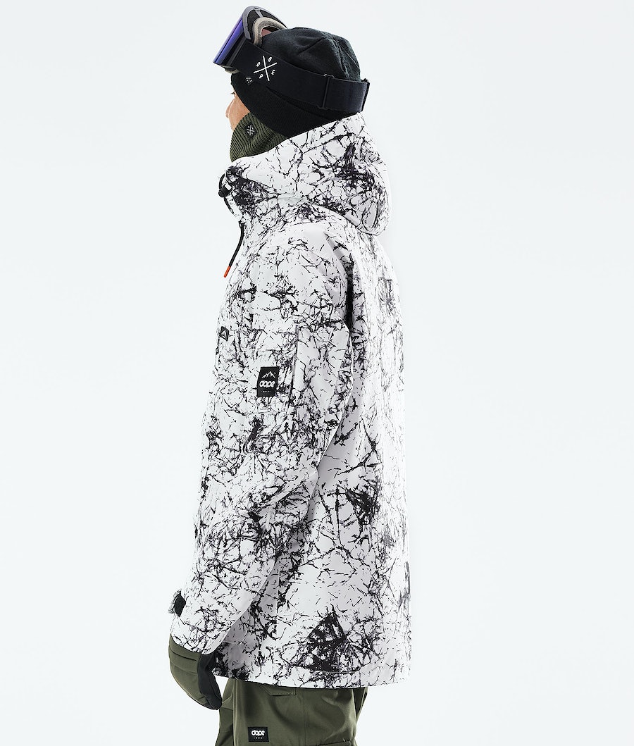 Dope Adept 2021 Snowboardjacke Herren Weiß Schwarz | ZF7465932