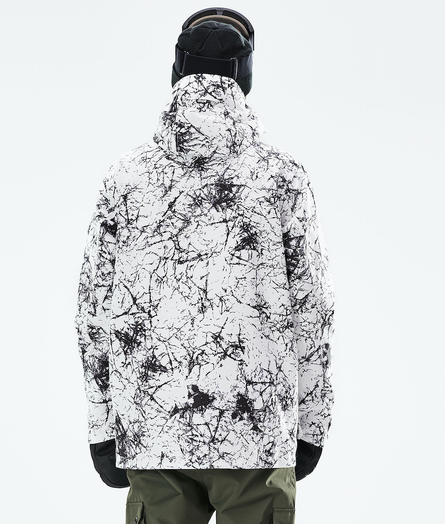 Dope Adept 2021 Snowboardjacke Herren Weiß Schwarz | ZF7465932