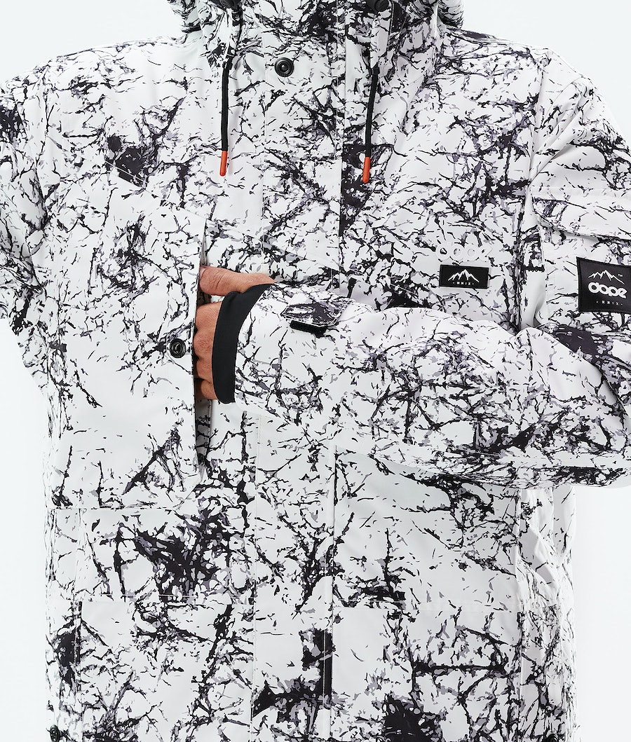 Dope Adept 2021 Snowboardjacke Herren Weiß Schwarz | ZF7465932