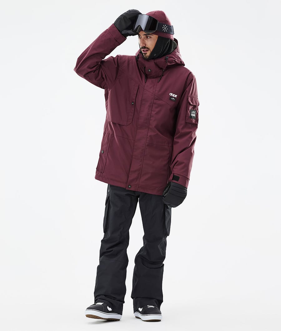 Dope Adept Snowboardjacke Herren Bordeaux | MX3594280