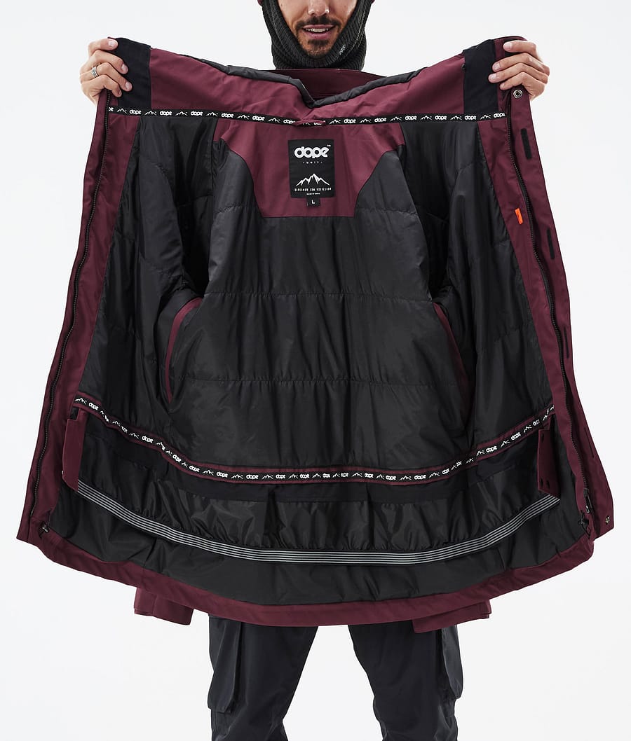 Dope Adept Snowboardjacke Herren Bordeaux | MX3594280