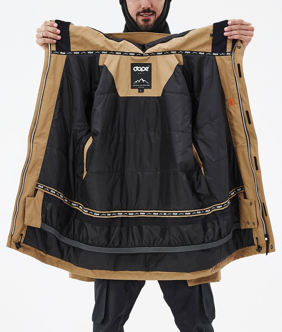 Dope Adept Snowboardjacke Herren Gold | TC7461830