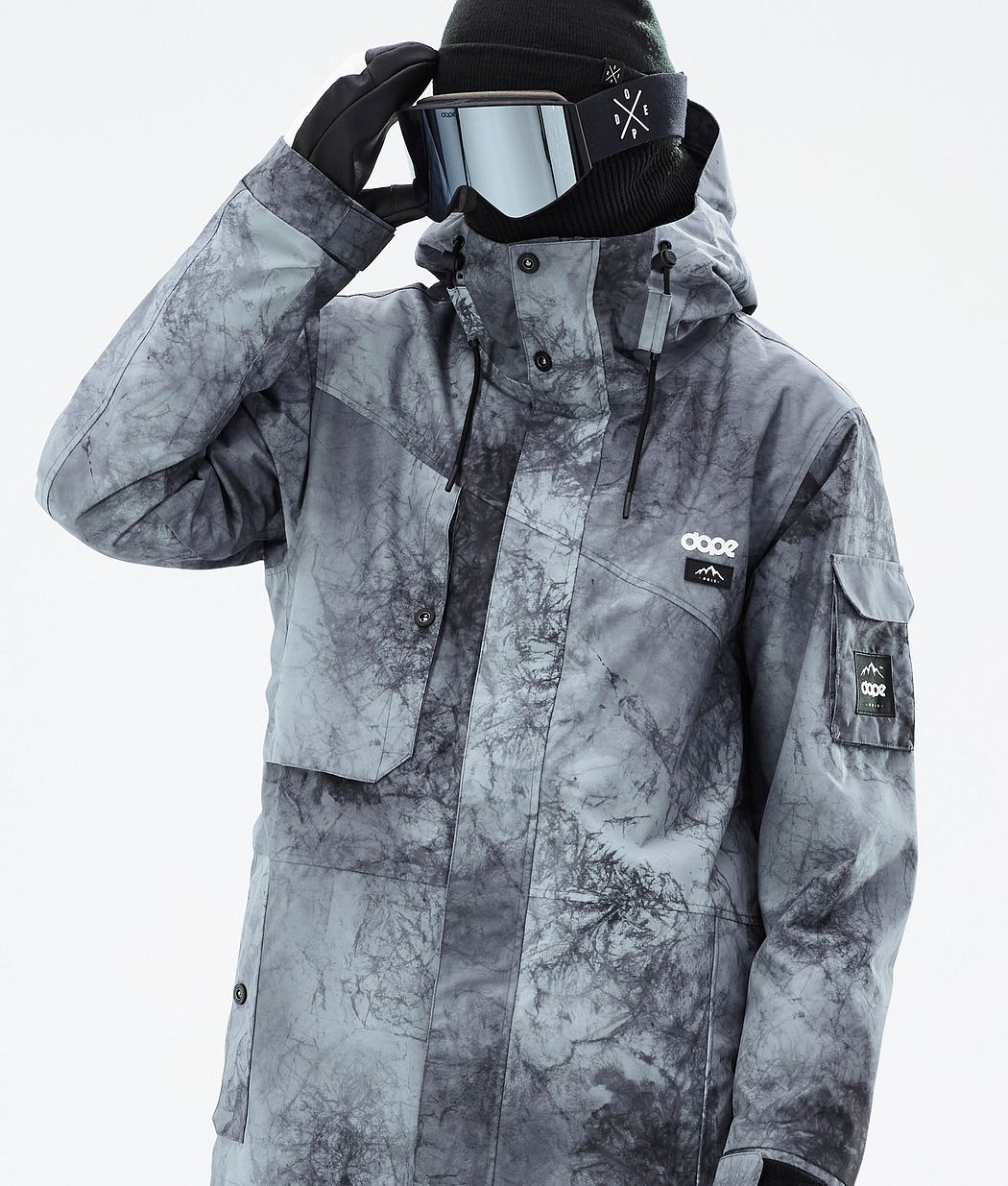 Dope Adept Snowboardjacke Herren Grau Blau Schwarz | WS3276804