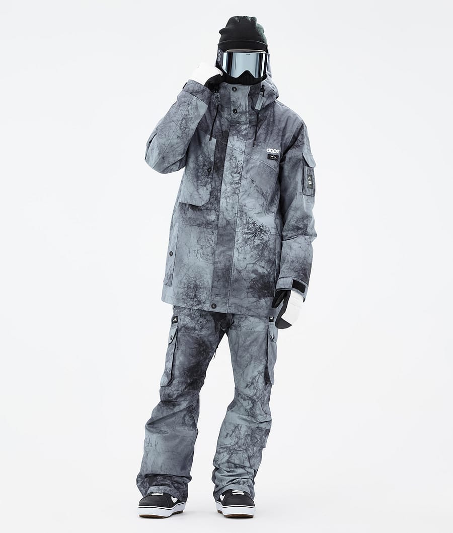 Dope Adept Snowboardjacke Herren Grau Blau Schwarz | WS3276804