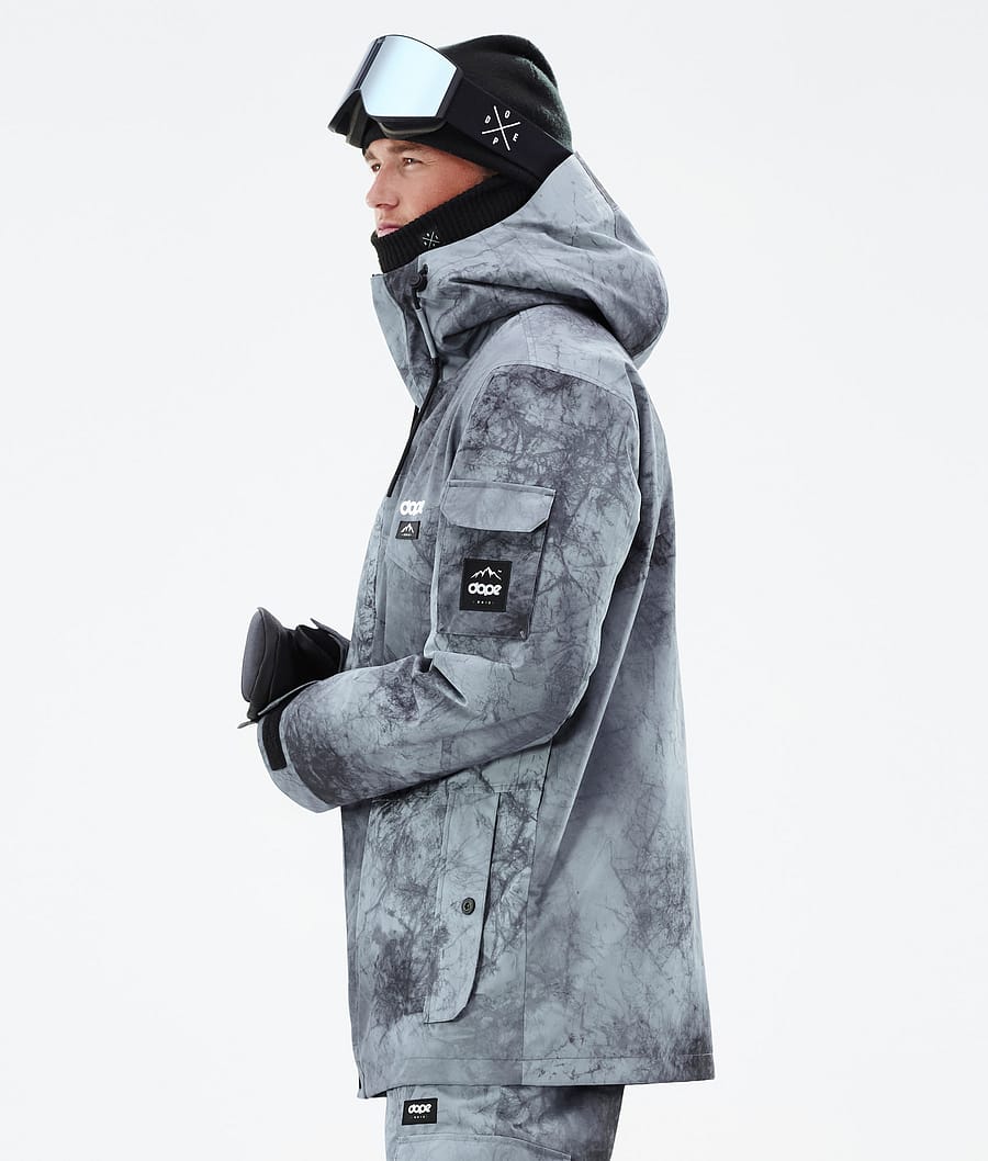 Dope Adept Snowboardjacke Herren Grau Blau Schwarz | WS3276804