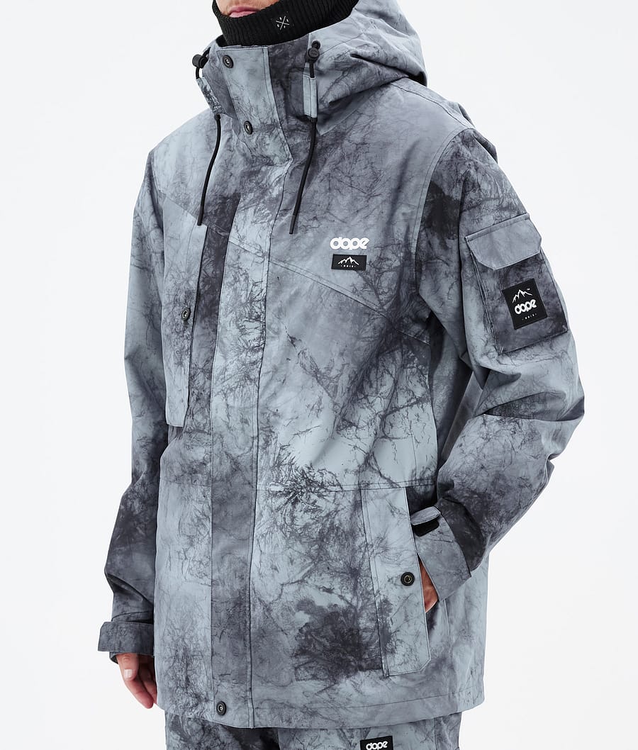 Dope Adept Snowboardjacke Herren Grau Blau Schwarz | WS3276804