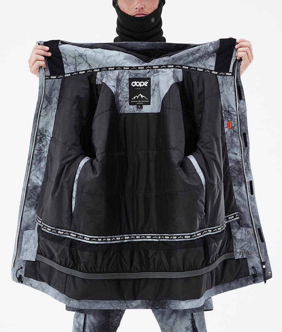 Dope Adept Snowboardjacke Herren Grau Blau Schwarz | WS3276804