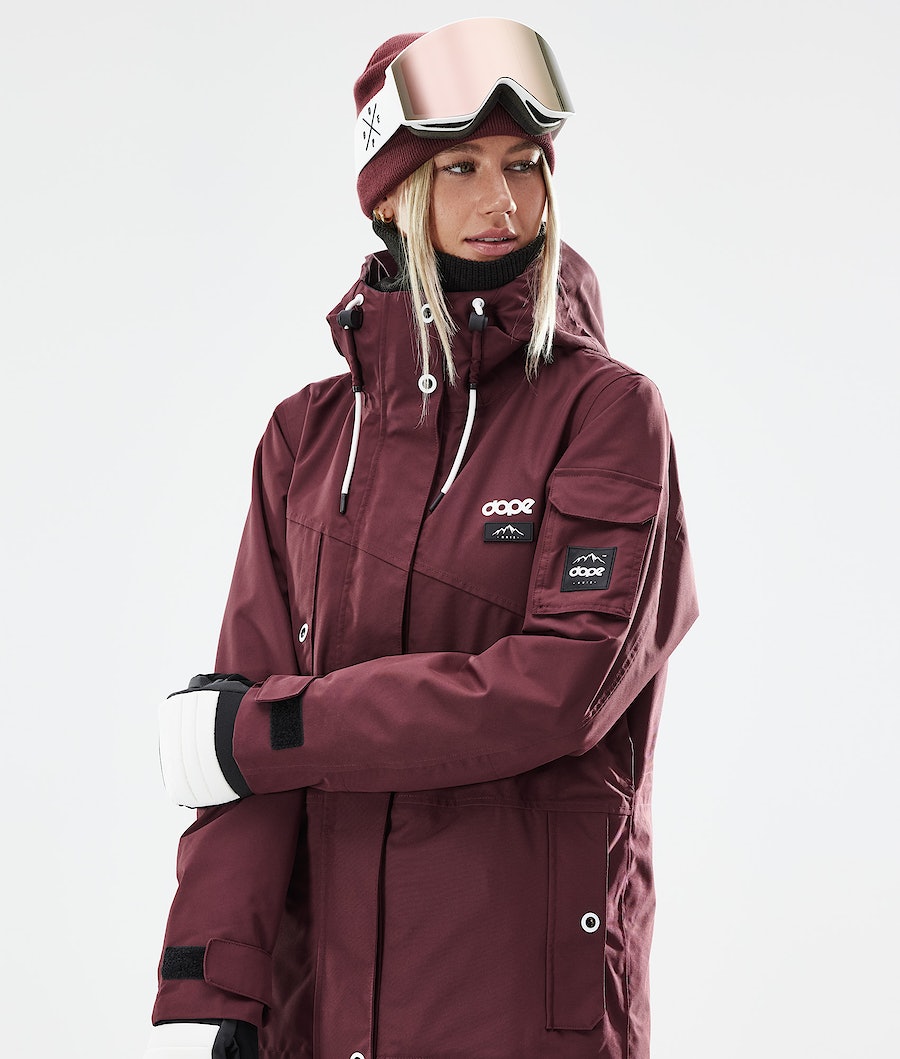 Dope Adept W 2021 Snowboardjacke Damen Bordeaux | PV9631475