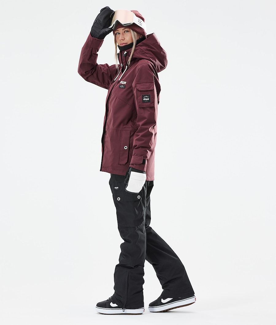 Dope Adept W 2021 Snowboardjacke Damen Bordeaux | PV9631475