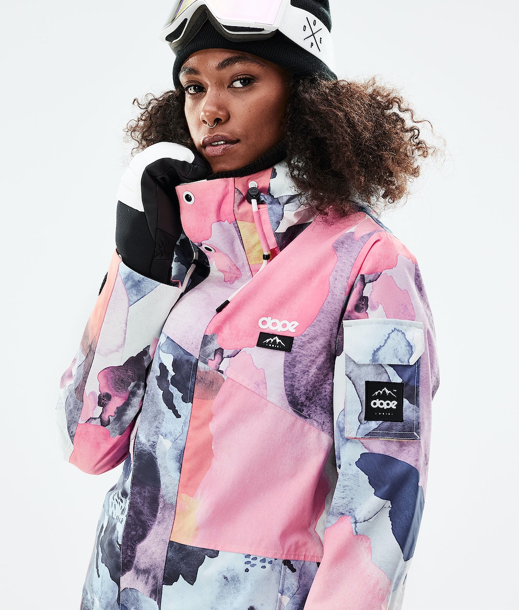 Dope Adept W 2021 Snowboardjacke Damen Mehrfarbig Rosa | GI1024986