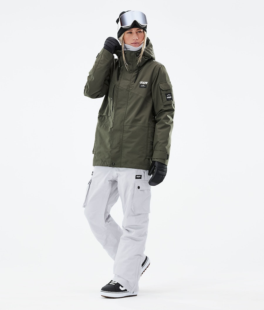 Dope Adept W 2021 Snowboardjacke Damen Olivgrün Grün | HZ0357419